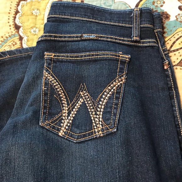 Baby-Q Dark Boot Cut Wrangler Jeans - Picture 2 of 11